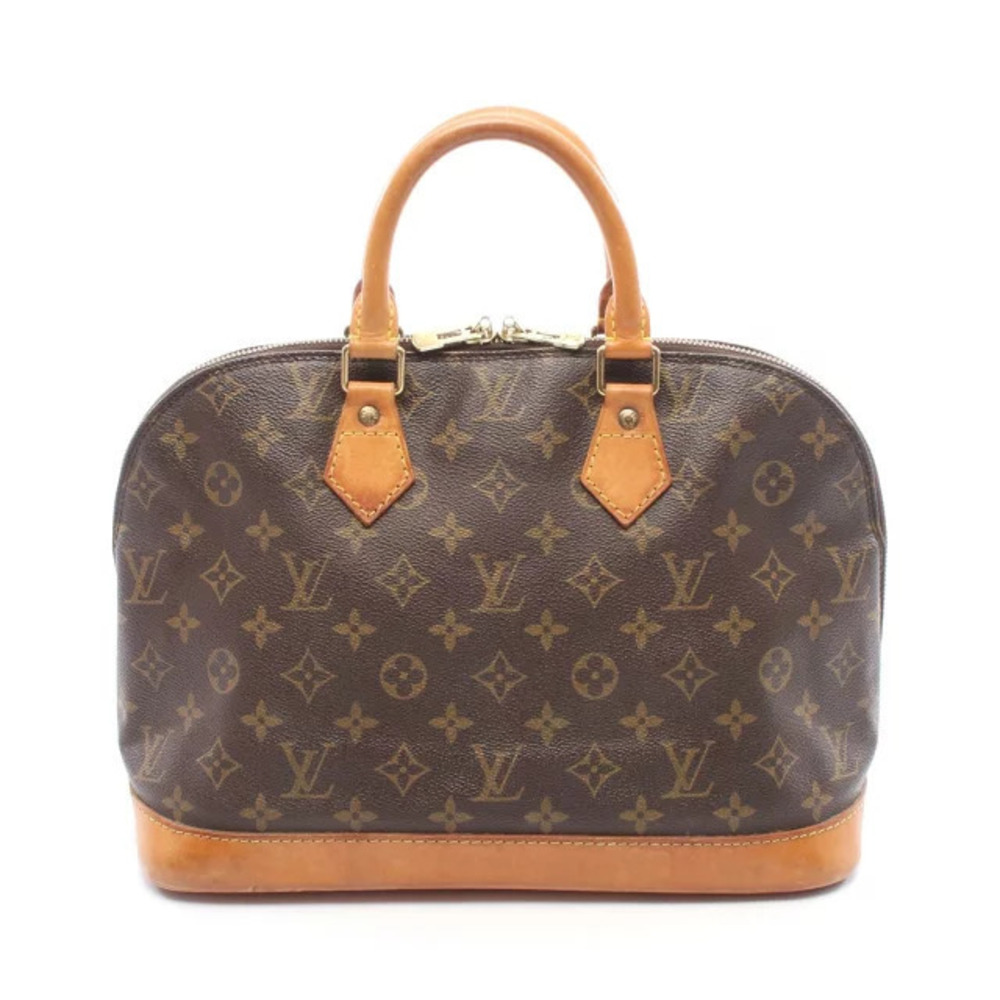 Louis Vuitton Alma handbag canvas leather Monogram brown